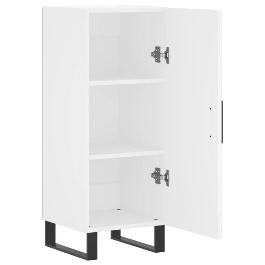 Buffet blanc 34,5x34x90 cm bois d'ingénierie - 5