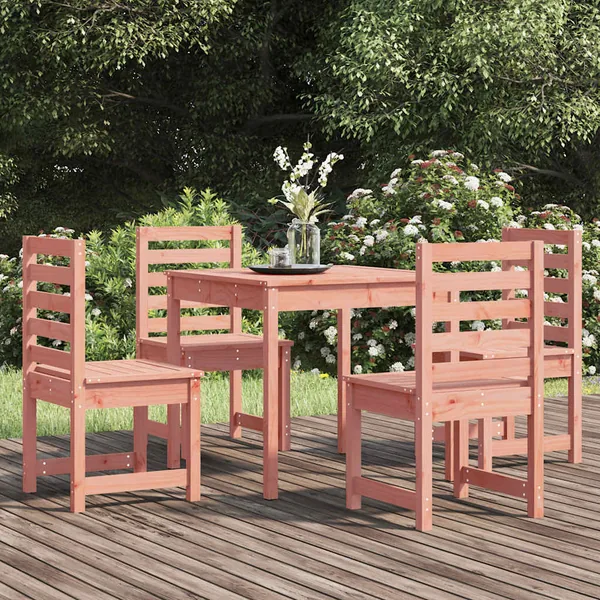 Ensemble à manger de jardin 5 pcs bois massif Douglas