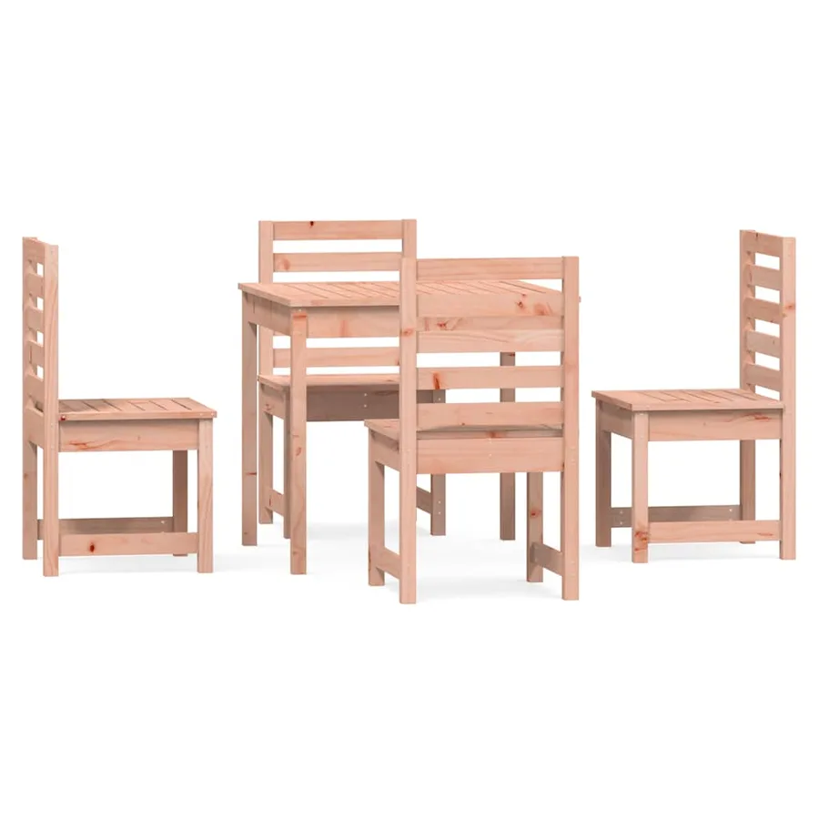 Ensemble à manger de jardin 5 pcs bois massif Douglas - 2