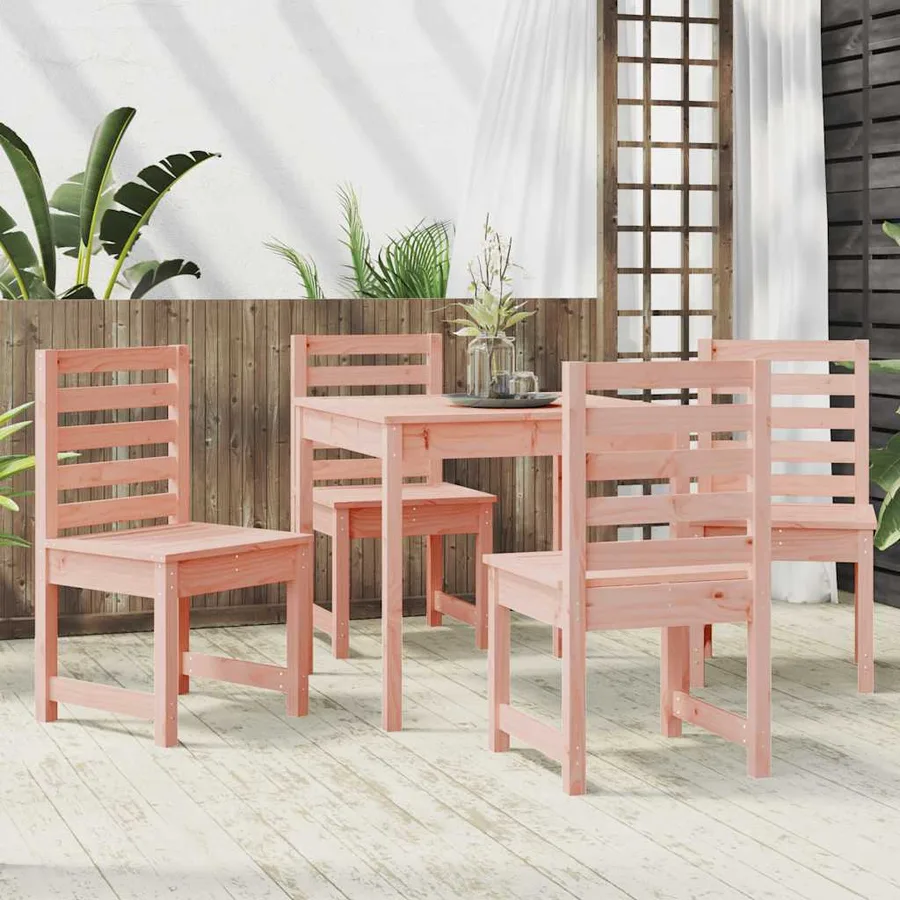 Ensemble à manger de jardin 5 pcs bois massif Douglas - 3