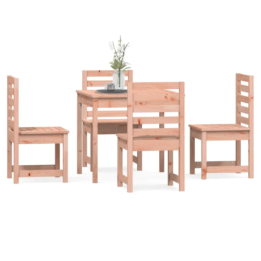 Ensemble à manger de jardin 5 pcs bois massif Douglas - 4