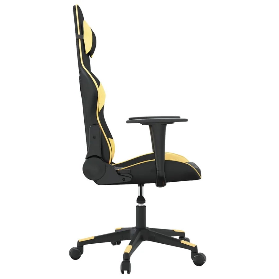 Chaise de jeu Noir et doré Similicuir - 4