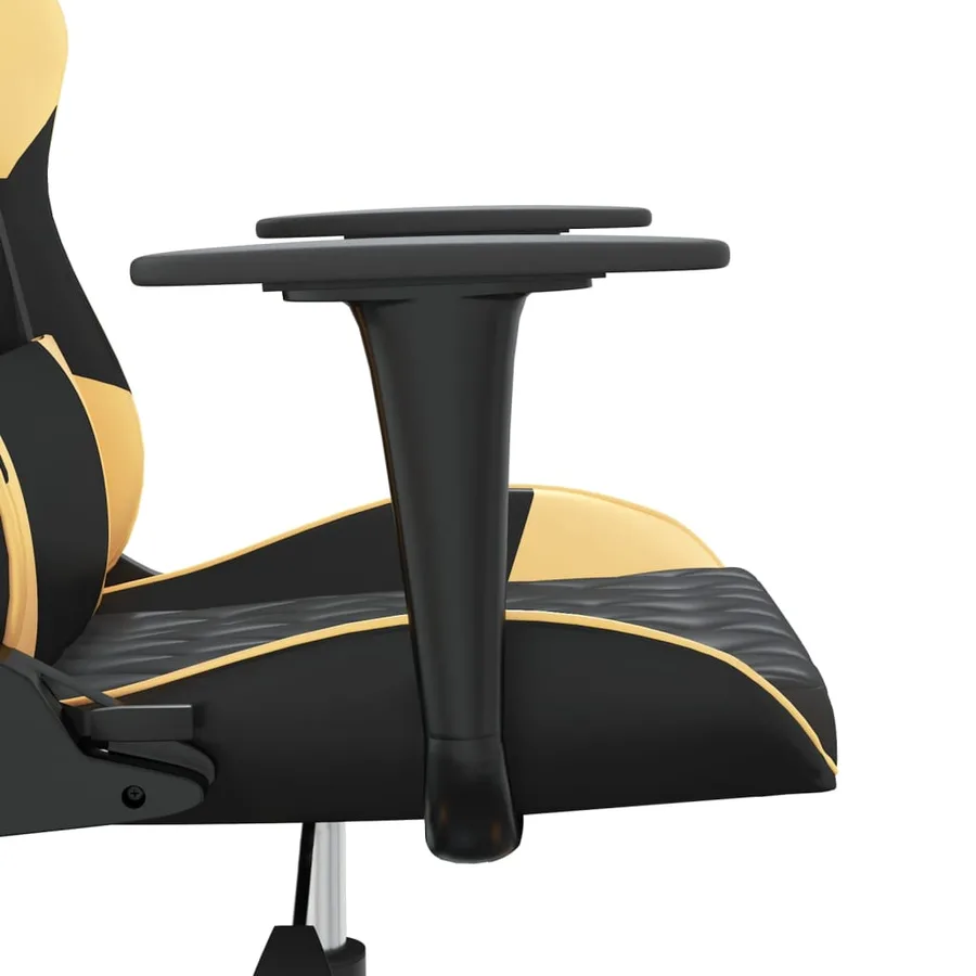 Chaise de jeu Noir et doré Similicuir - 9