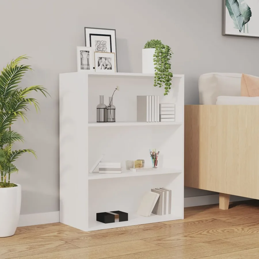 Armoire murale suspendue Blanc 69,5x32,5x90 cm - 3