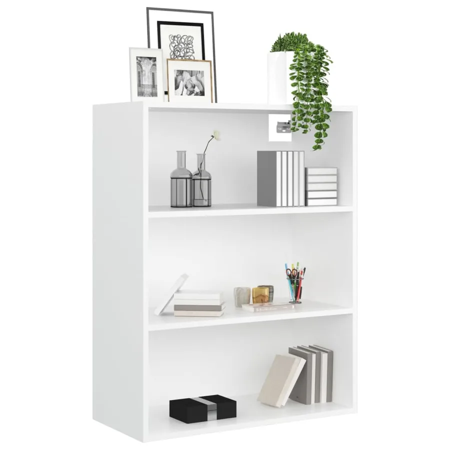 Armoire murale suspendue Blanc 69,5x32,5x90 cm - 4