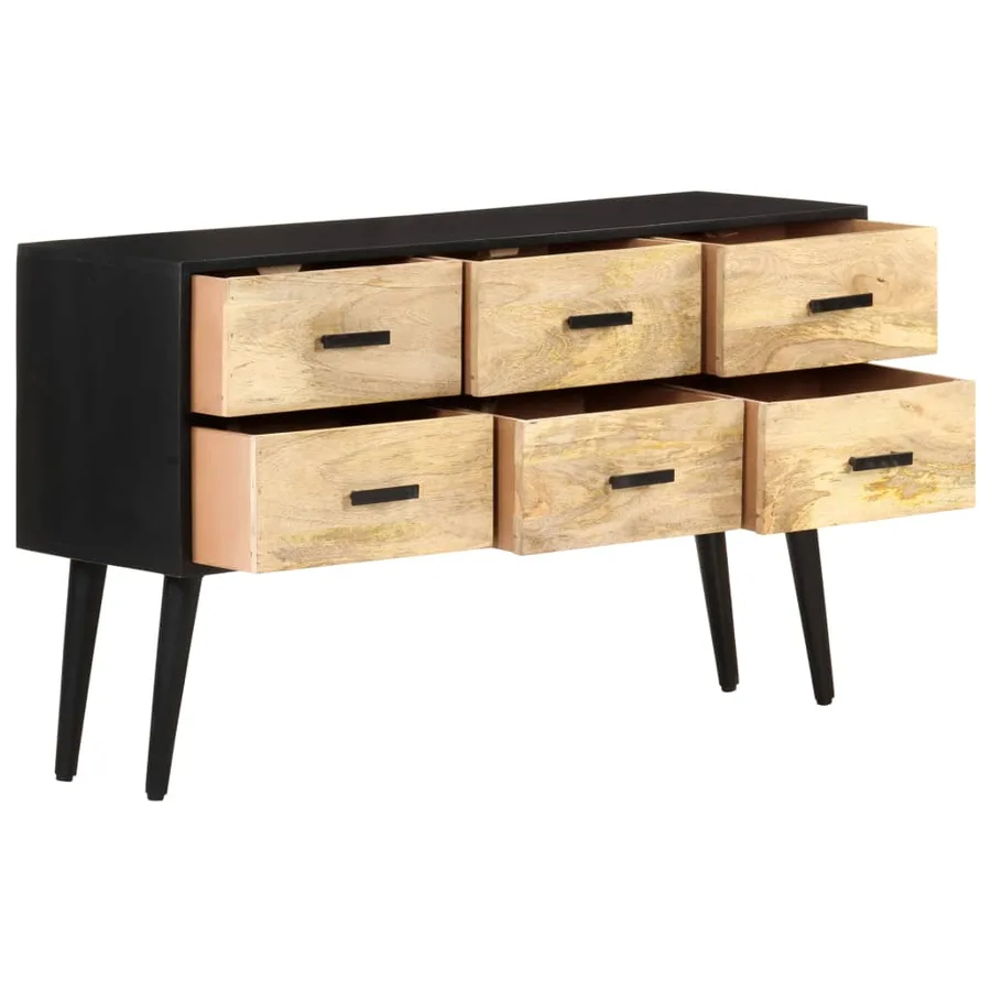 Buffet 110x33x64 cm Bois de manguier massif - 4