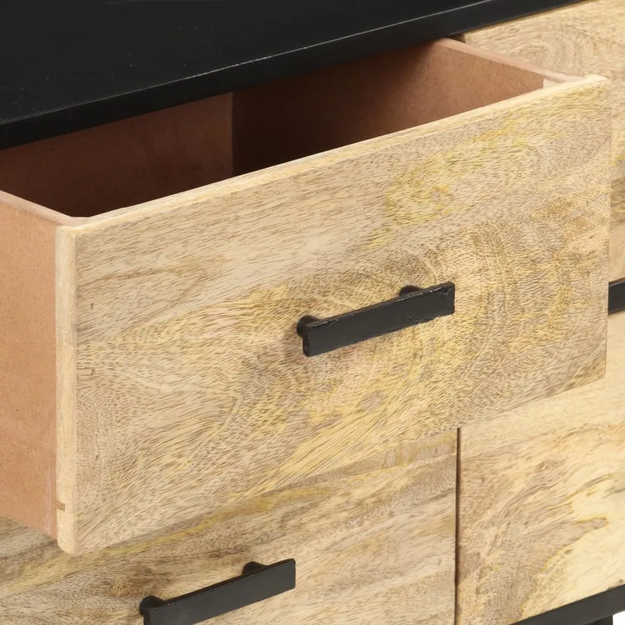 Buffet 110x33x64 cm Bois de manguier massif - 5