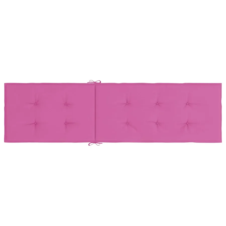 Coussin de chaise longue rose tissu oxford - 5