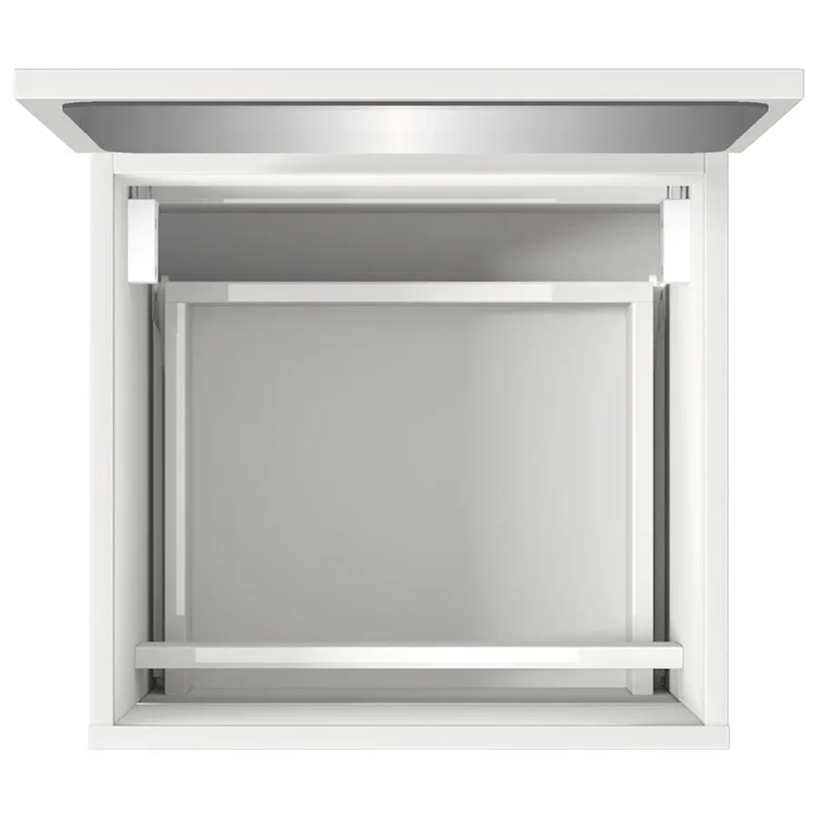 Armoire de salle de bain avec miroir blanc bois d'ingénierie - 8