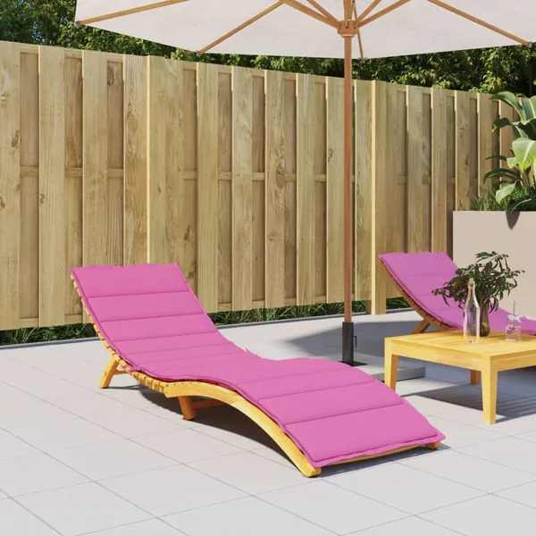 Coussin de chaise longue rose tissu oxford