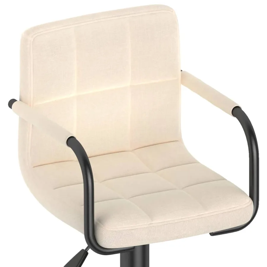 Tabouret de bar Crème Tissu - 7