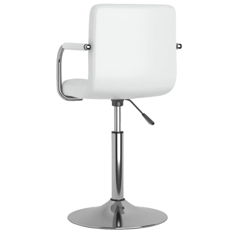 Tabouret de bar Blanc Similicuir - 5