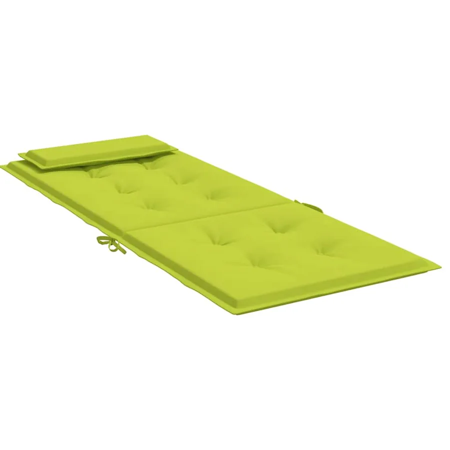 Coussins de chaise à dossier haut lot de 4 vert vif - 6