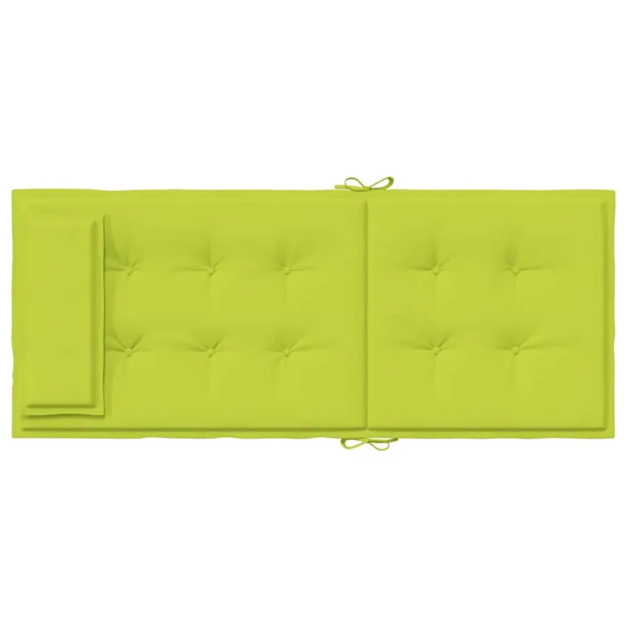 Coussins de chaise à dossier haut lot de 4 vert vif - 7