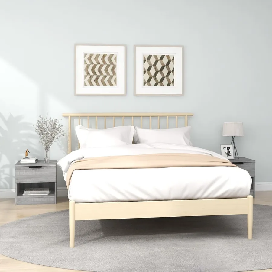 Tables de chevet 2 pcs Sonoma gris Bois d'ingénierie