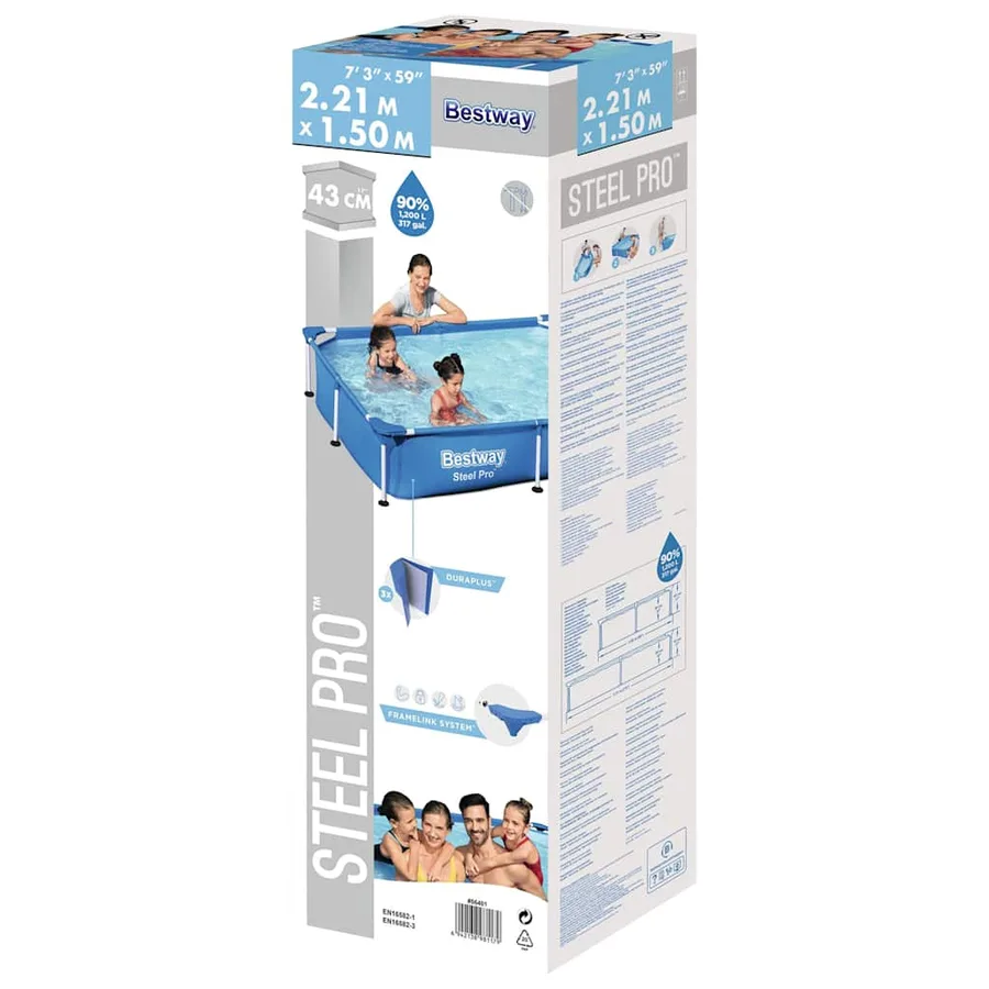 Bestway Piscine Steel Pro 221x150x43 cm - 4