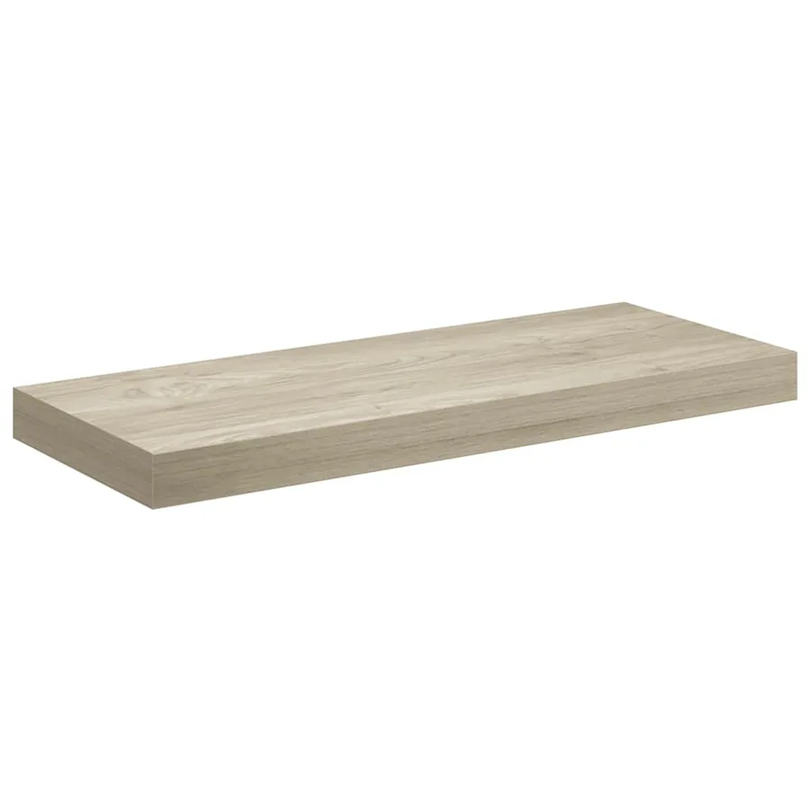 Étagère flottante murale chêne 60x23,5x3,8 cm MDF - 2
