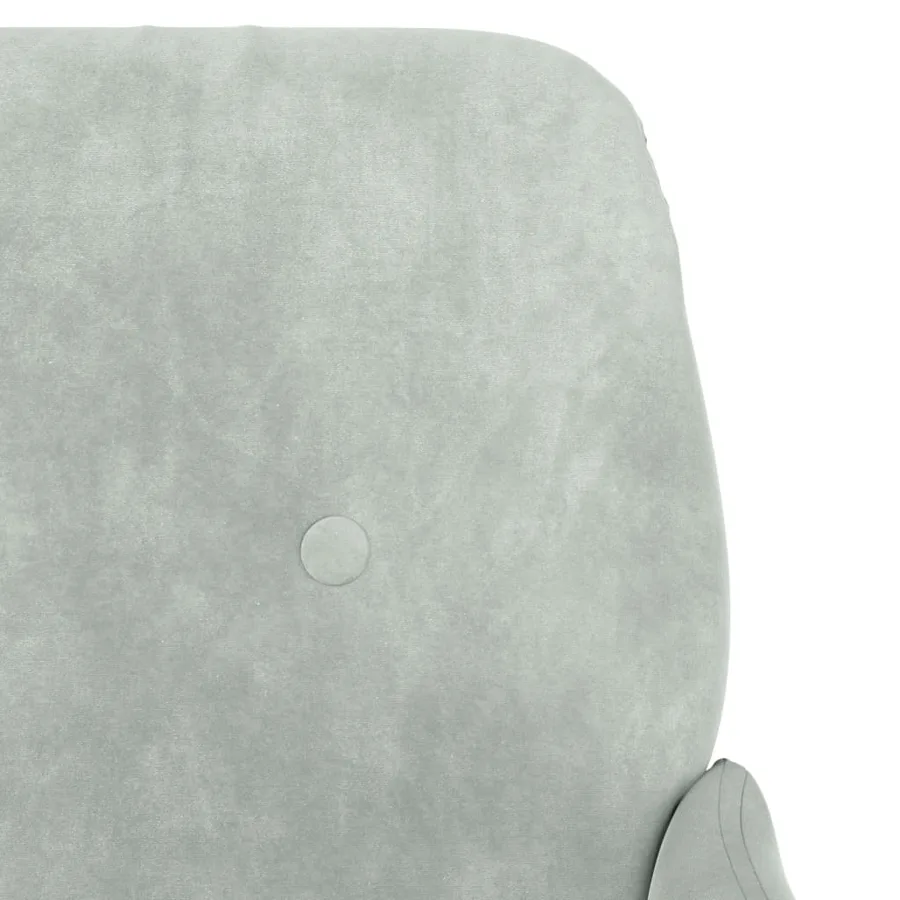 Fauteuil Gris clair 62x79x79 cm Velours - 6