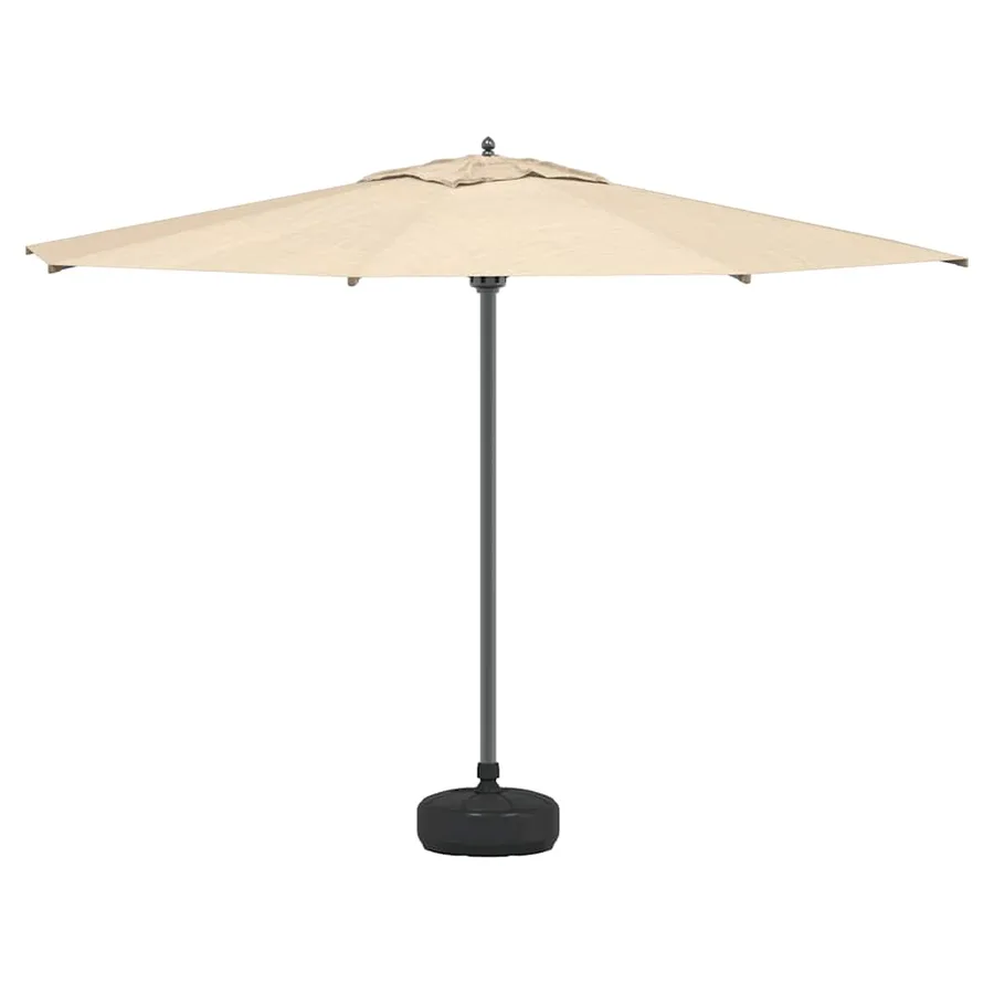 Socle de parasol Rempli de sable/d'eau 15 L Noir - 4