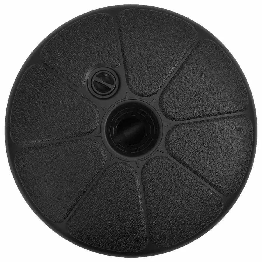 Socle de parasol Rempli de sable/d'eau 15 L Noir - 8