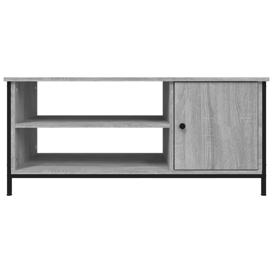 Meuble TV sonoma gris 100x40x45 cm bois d'ingénierie - 5