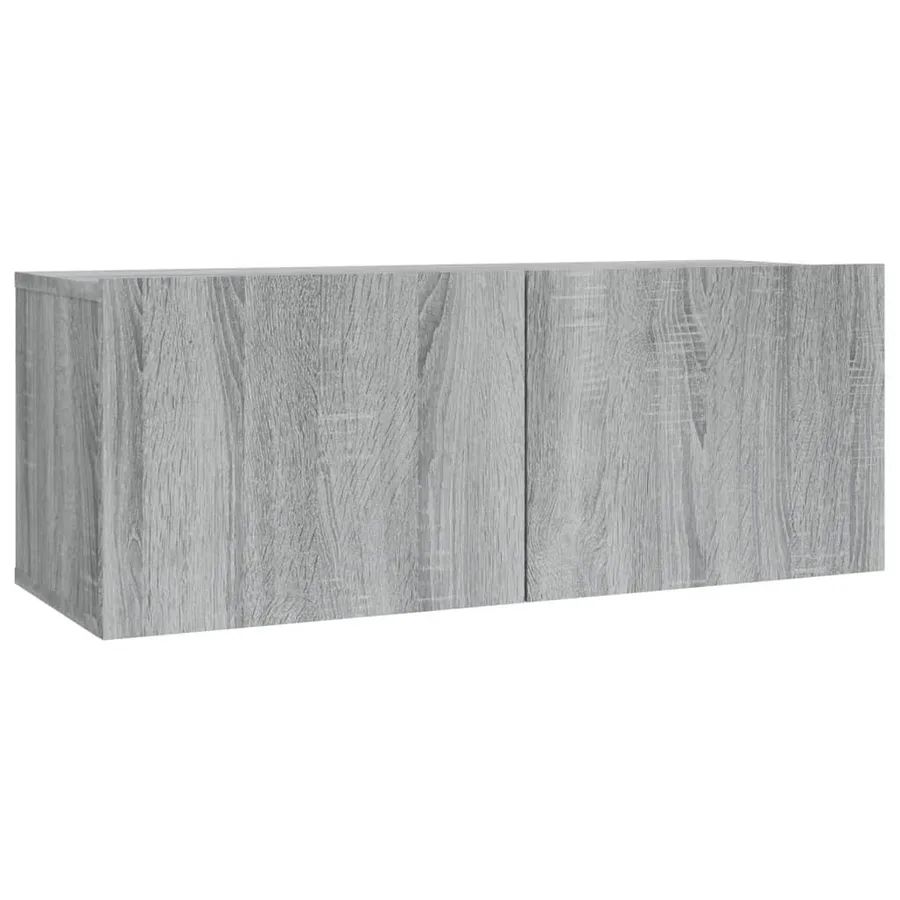 Ensemble de meubles TV 2 pcs Sonoma gris Bois d'ingénierie - 4