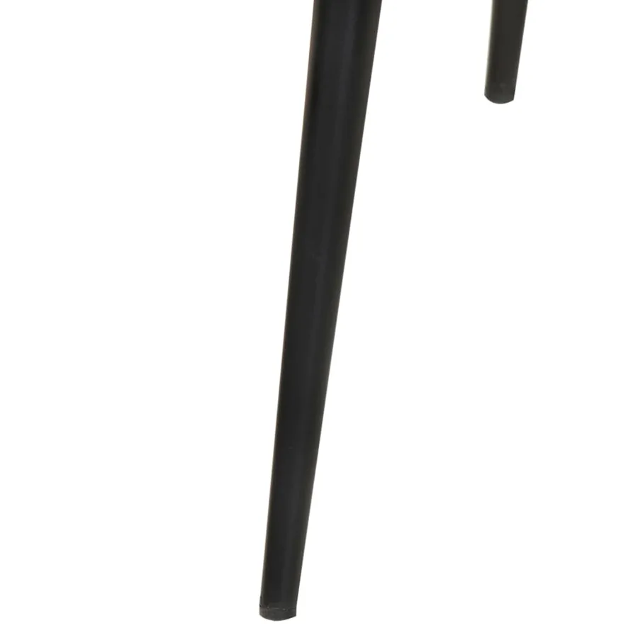 Chaise à oreilles Gris Cuir véritable - 7