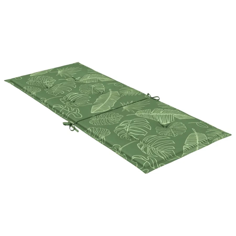 Coussins de chaise à dossier haut lot de 4 modèle de feuille - 6