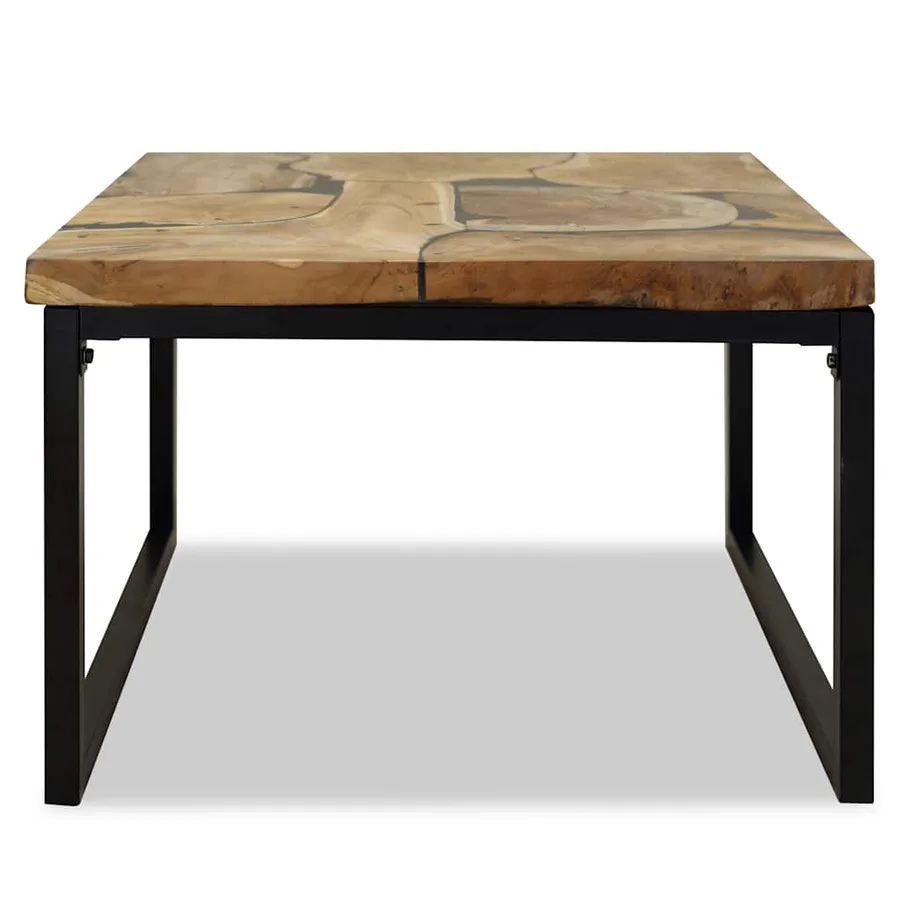Table basse Teck Résine 60x60x40 cm - 6