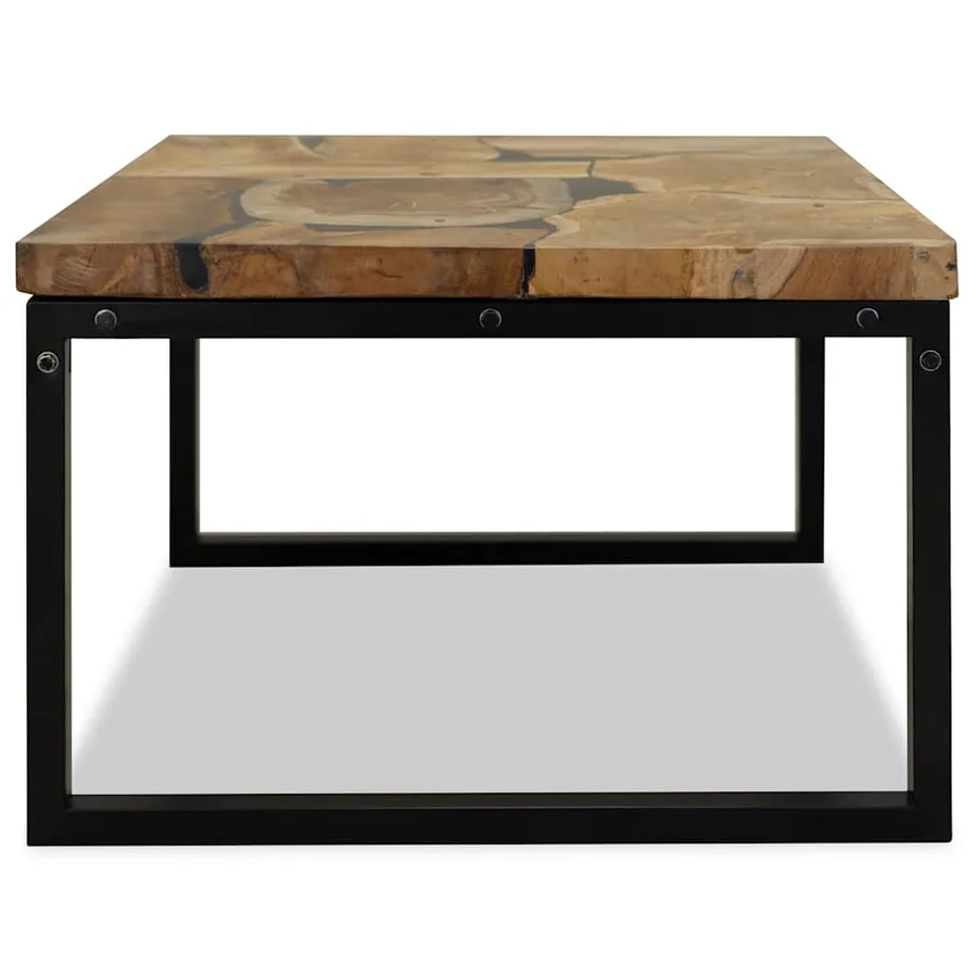 Table basse Teck Résine 60x60x40 cm - 7