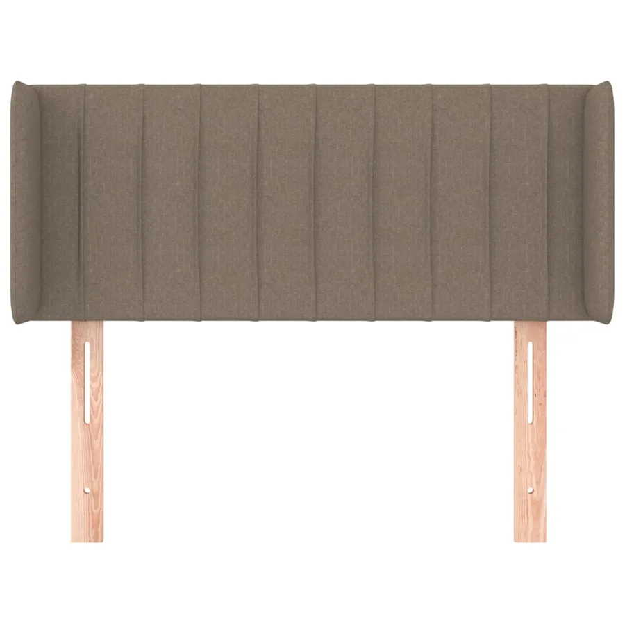 Tête de lit avec oreilles Taupe 93x16x78/88 cm Tissu - 3