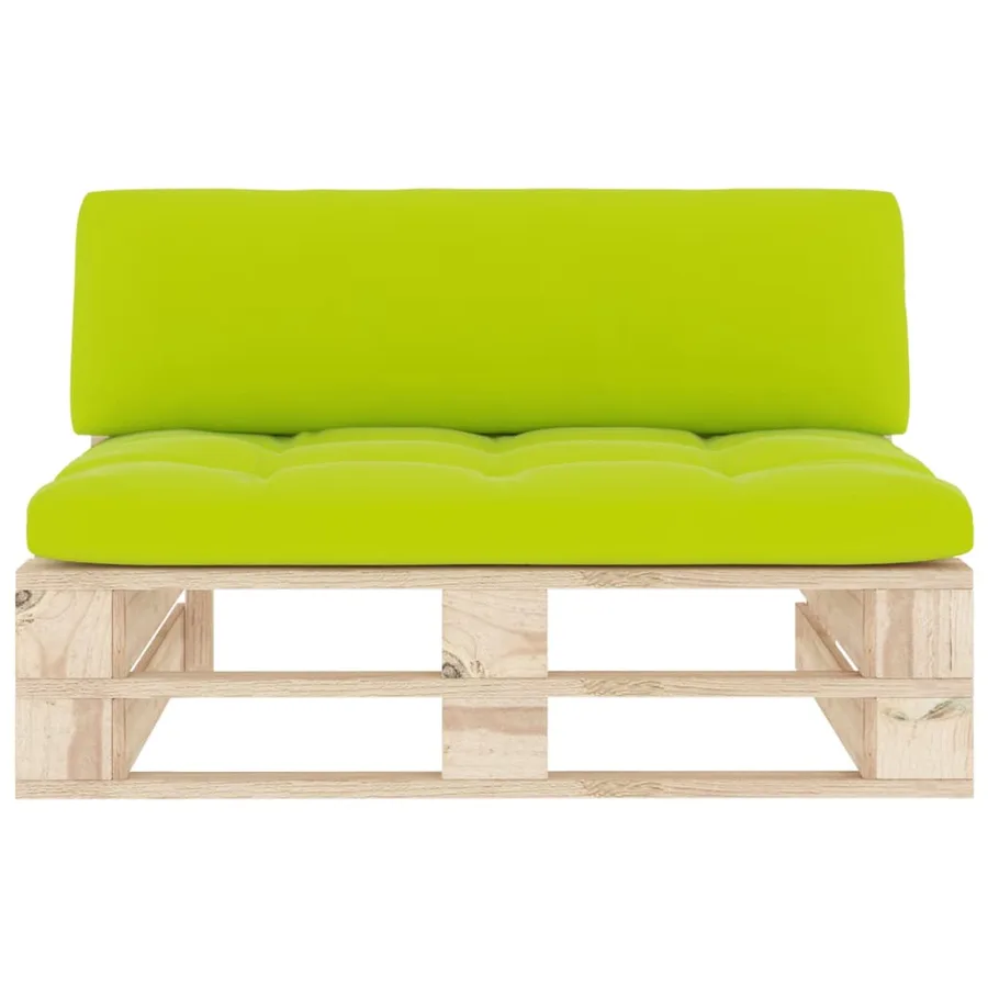 Canapé central palette de jardin bois de pin imprégné - 3