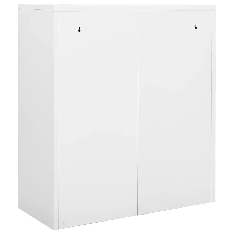 Armoire de bureau Blanc 90x40x102 cm Acier - 5