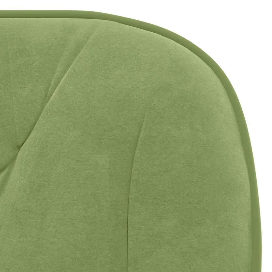Chaises pivotantes à manger lot de 2 Vert clair Velours - 8