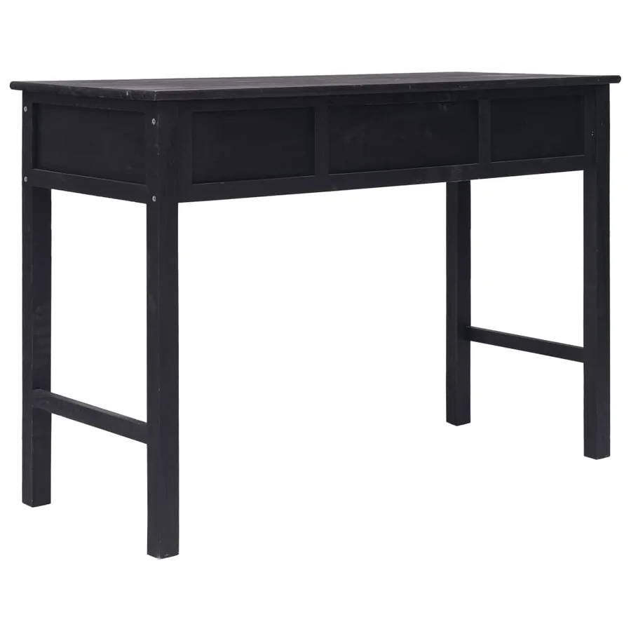 Table console Noir 110x45x76 cm Bois - 5