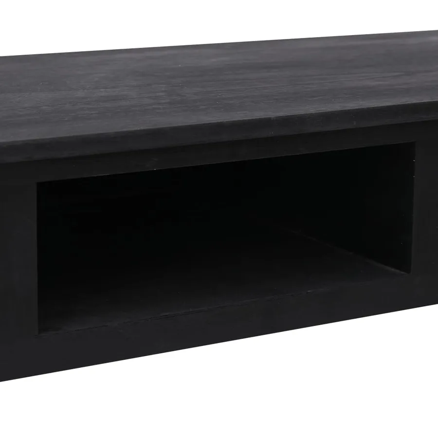 Table console Noir 110x45x76 cm Bois - 8