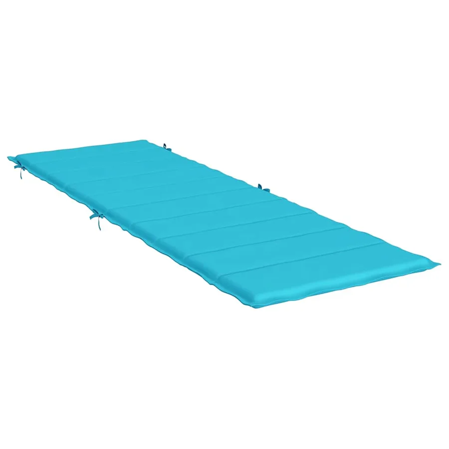 Coussin de chaise longue turquoise tissu oxford - 4