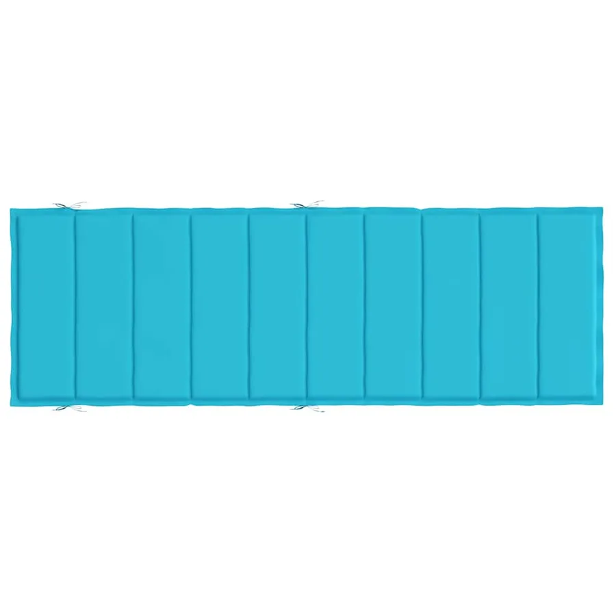 Coussin de chaise longue turquoise tissu oxford - 6