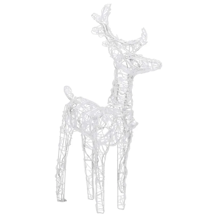 Rennes de Noël 2 pcs 80 LED Bleu Acrylique - 6