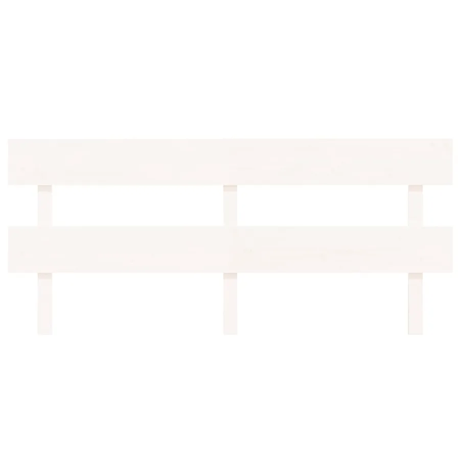 Tête de lit Blanc 184x3x81 cm Bois massif de pin - 3