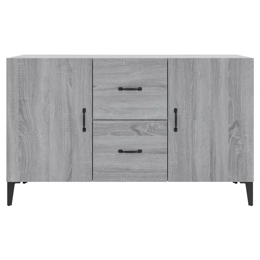 Buffet sonoma gris 100x36x60 cm bois d'ingénierie - 5