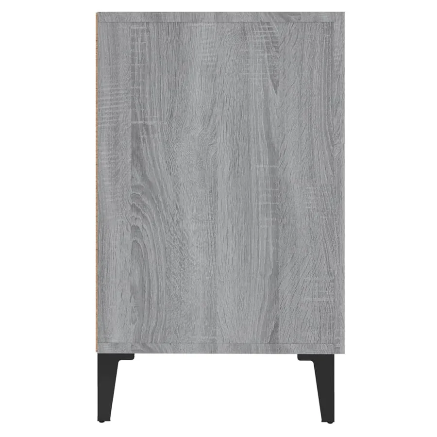 Buffet sonoma gris 100x36x60 cm bois d'ingénierie - 6