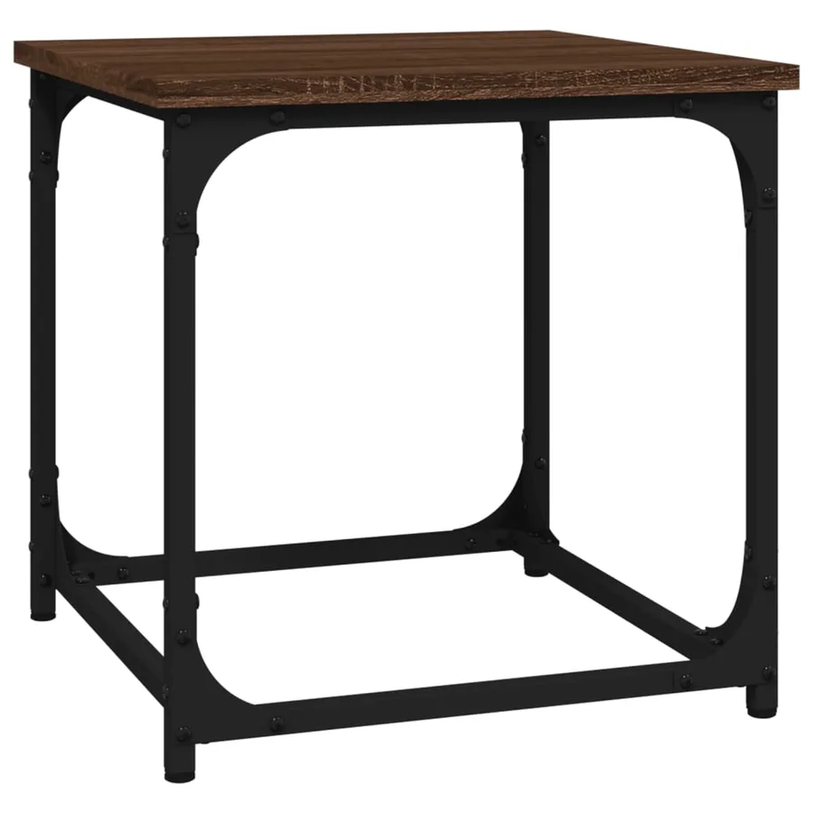 Table d'appoint Chêne marron 40x40x40 cm Bois d'ingénierie - 2