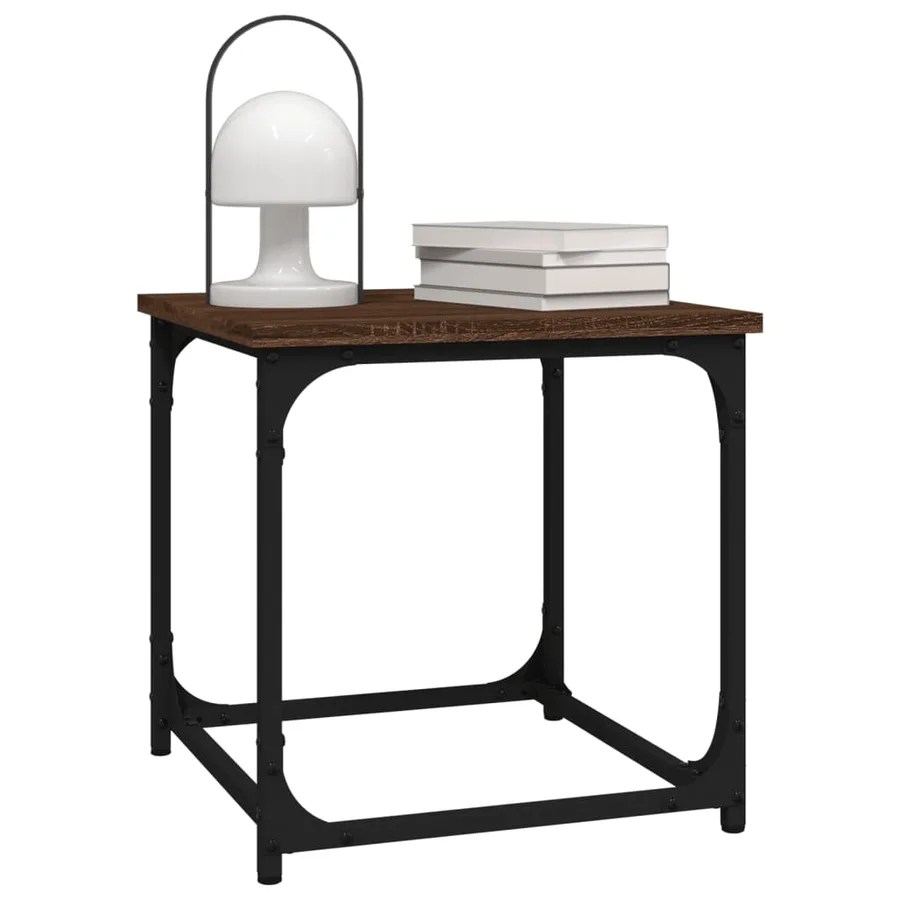 Table d'appoint Chêne marron 40x40x40 cm Bois d'ingénierie - 4