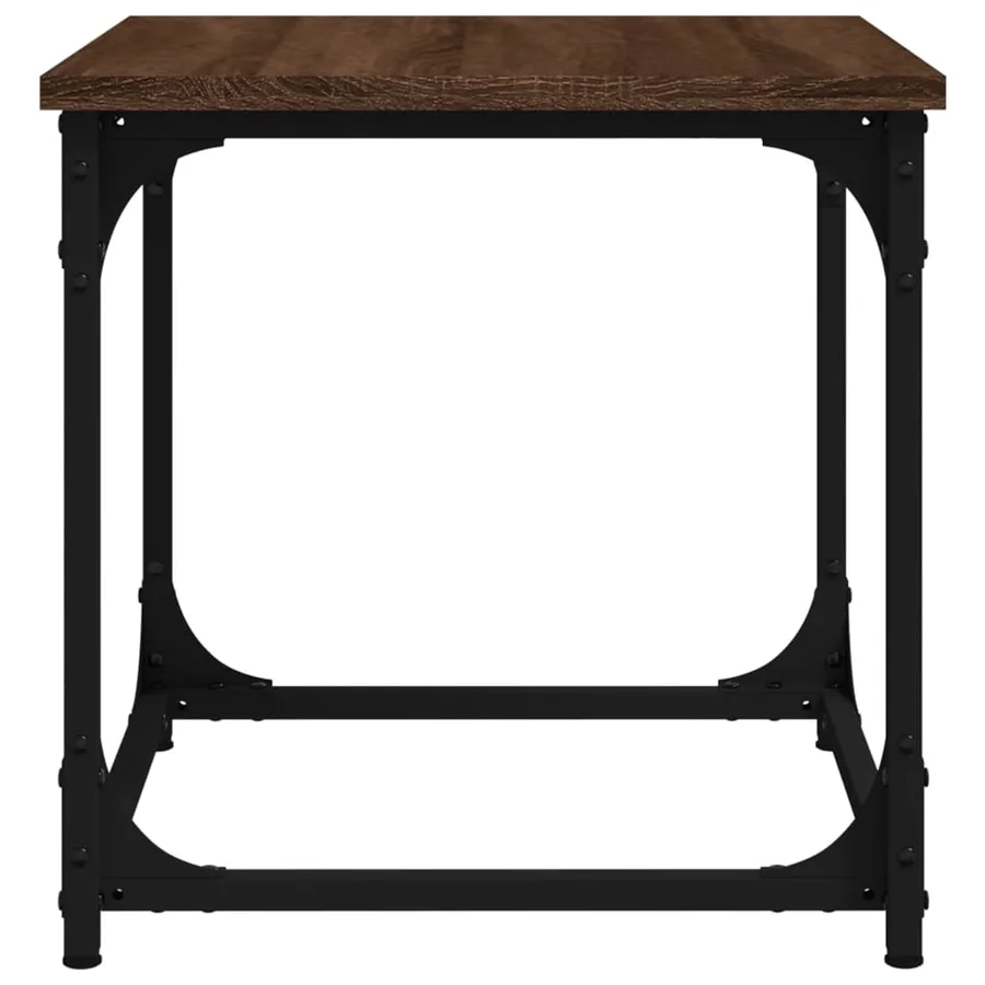 Table d'appoint Chêne marron 40x40x40 cm Bois d'ingénierie - 6