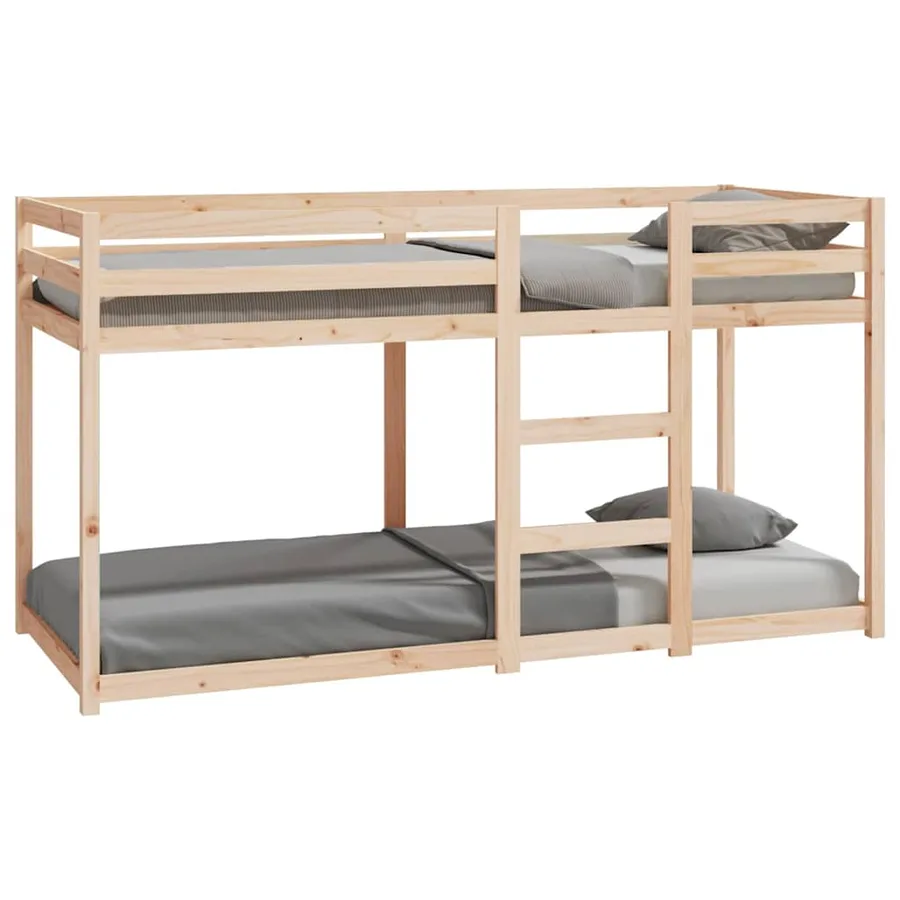 Lit superposé sans matelas 80x200 cm bois de pin massif - 2