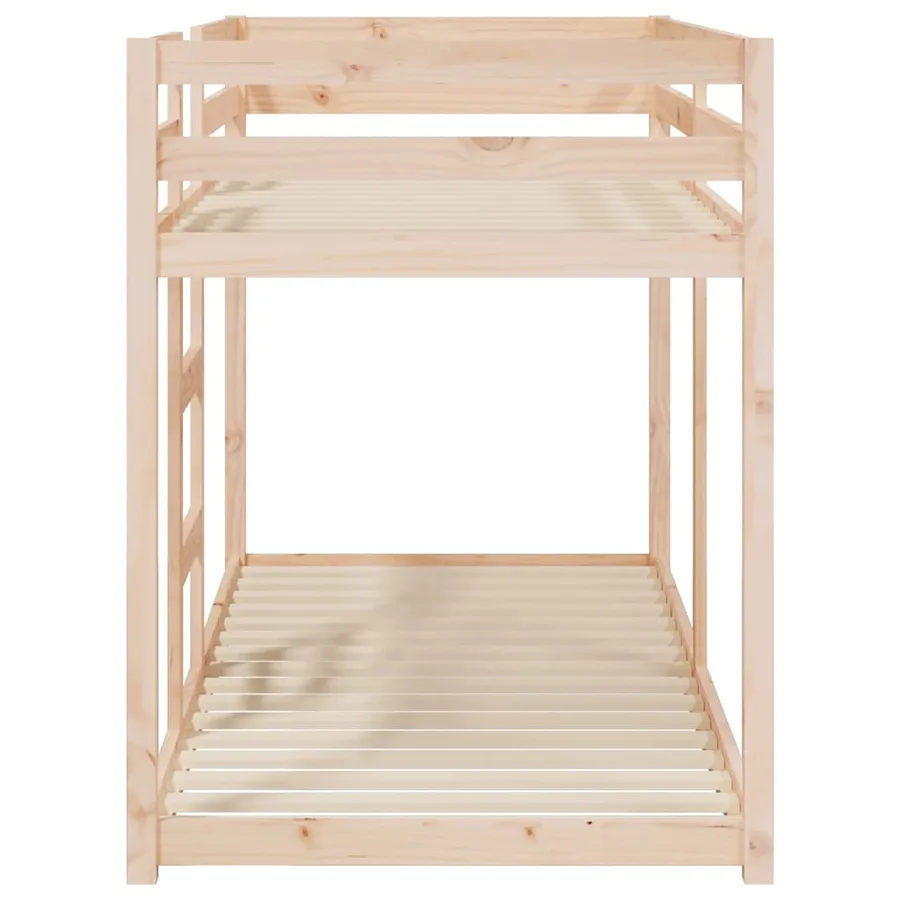 Lit superposé sans matelas 80x200 cm bois de pin massif - 6