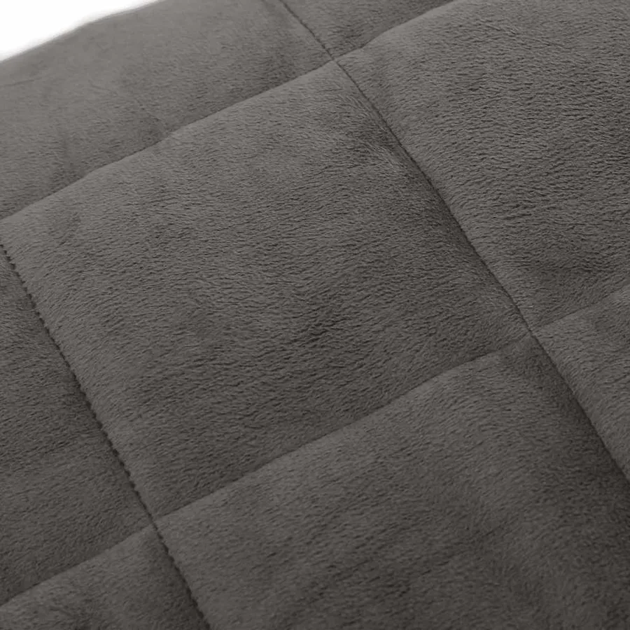 Couverture lestée Gris 155x220 cm 11 kg Tissu - 4
