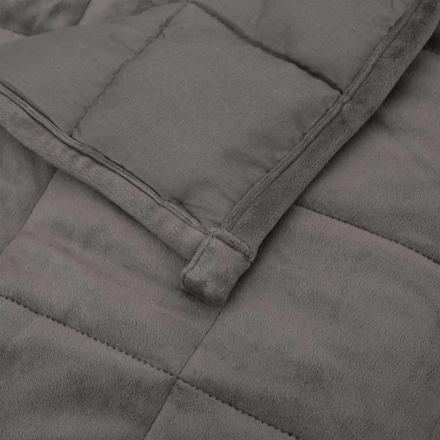 Couverture lestée Gris 155x220 cm 11 kg Tissu - 5