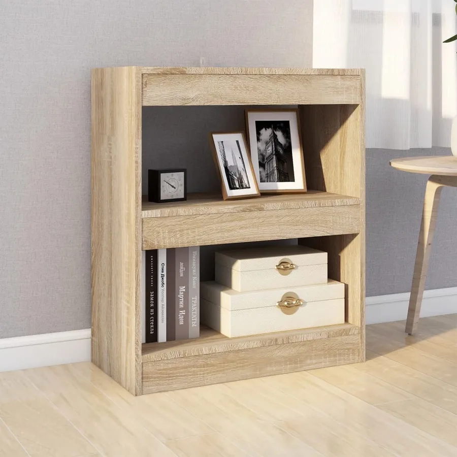 Bibliothèque/Séparateur de pièce Chêne Sonoma 60x30x72 cm - 3